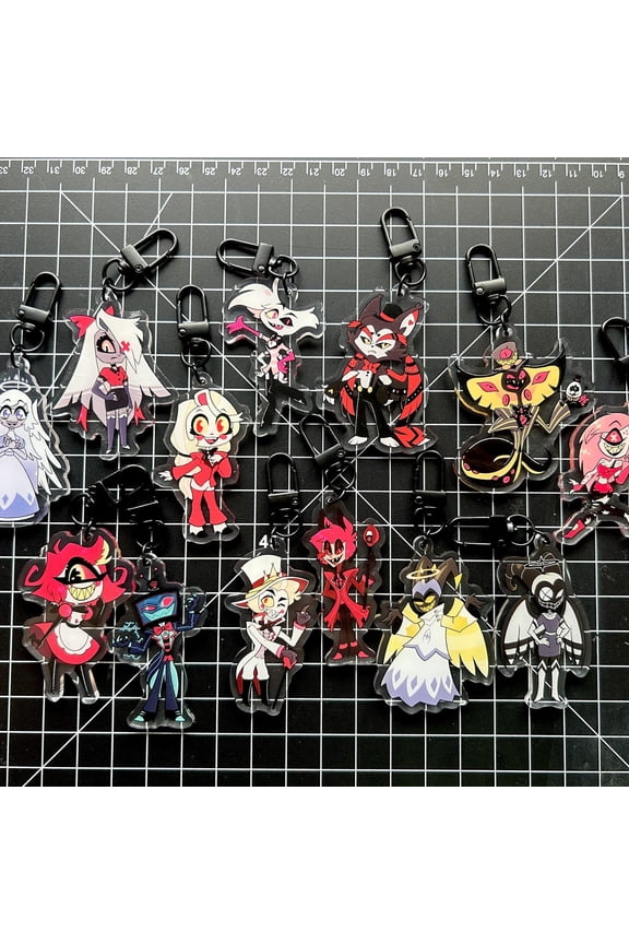 Hazbin Hotel Charm Keychains (double sided) (1 keychain)