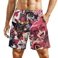 thumbnail image 1 of Hazbin Hotel Comedy Animated Mens Board Shorts Summer Swim Trunks Quick Dry Beach Swimwear Bathing Suit Swim Shorts with Compression Liner And Pockets, 1 of 7