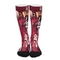 thumbnail image 1 of Hazbin Hotel Compression Socks Support Knee High Socks For Running Hiking Athletic Nursing, 1 of 7