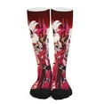 thumbnail image 1 of Hazbin Hotel Compression Socks Support Knee High Socks For Running Hiking Athletic Nursing, 1 of 7