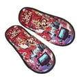 thumbnail image 1 of Hazbin Hotel Furry Slippers For Men Women Fuzzy House Slippers Winter Anti-Slip Indoor And Outdoor Slip On Shoes Medium, 1 of 8