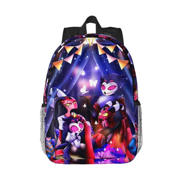 Hazbin Hotel Backpack Bookbag with Adjustable Straps Durable