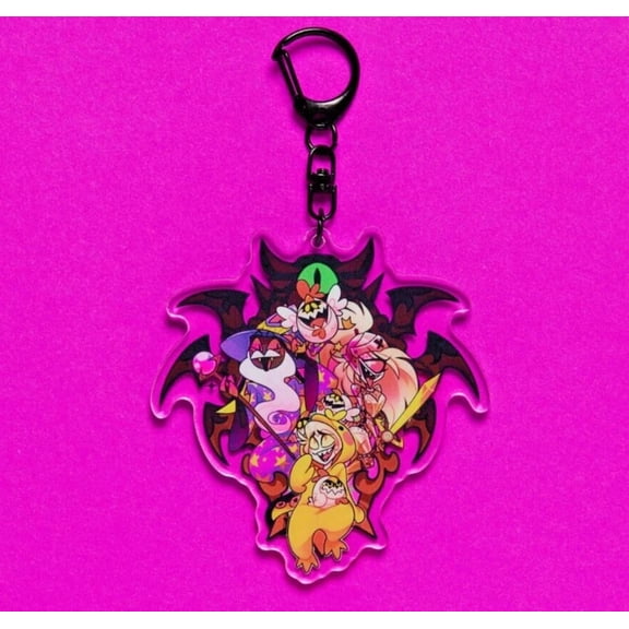 Hazbin Hotel Limited Edition Halloween Acrylic Keychain - Lucifer - New