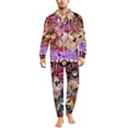 thumbnail image 1 of Hazbin Hotel Men's Hooded Jumpsuit - Zip Up One Piece Pajamas Soft Cozy Winter Warm Plush Loungewear, 1 of 8
