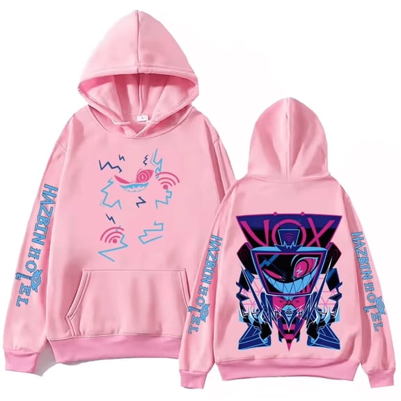 Hazbin Hotel Merch Hooded Sweatshirts Unisex Long Sleeve Casual Streetwear Pullover Trendy Hooded