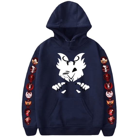 Hazbin Hotel Merch Hooded Sweatshirts for Men Women Long Sleeve Harajuku Hooded Autumn and Winter Casual Pullover