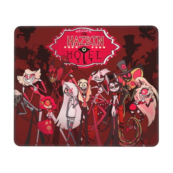 Hazbin Hotel Mouse Pad, Computer Mouse Mat, Waterproof Non-Slip Rubber Base MousePads for Office Laptop 10 x 12 inch