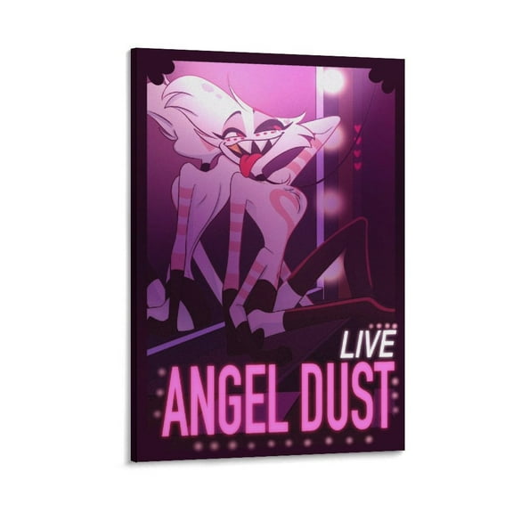 Hazbin Hotel Poster Angel Anime Dust Canvas Poster Print Photo Art Painting Canvas Poster Home Decorative Bedroom Modern Decor Posters Gifts 16x24inch(40x60cm)