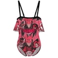 thumbnail image 1 of Hazbin Hotel Poster Children's Swimsuit Adjustable Off Shoulder Ruffle Swimwear One-piece Girls Kids Beach Bathing Suits 6-12 Years, 1 of 7