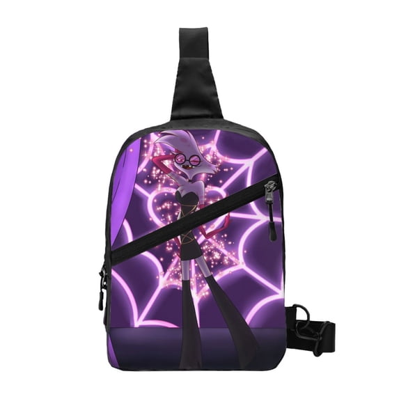 Hazbin Hotel Sling Crossbody Backpack Shoulder Bag Chest Bag Daypack Sling Bags