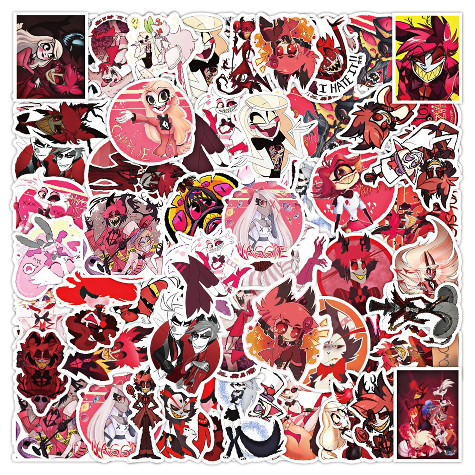 Hazbin-Hotel Stickers | 50 PCS Stickers Pack Hazbin-Hotel Vinyl ...