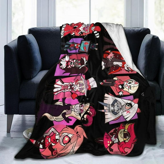 Hazbin Hotel Style-35 Ultra-Soft Micro Warm Fuzzy Fleece Blanket Throw Gift Decoration For Home Car Camp Office 60"x50"