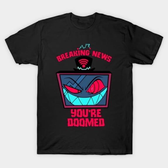 Hazbin Hotel T-Shirt, Vox Breaking News Tee Sizes S-5Xl GooGate