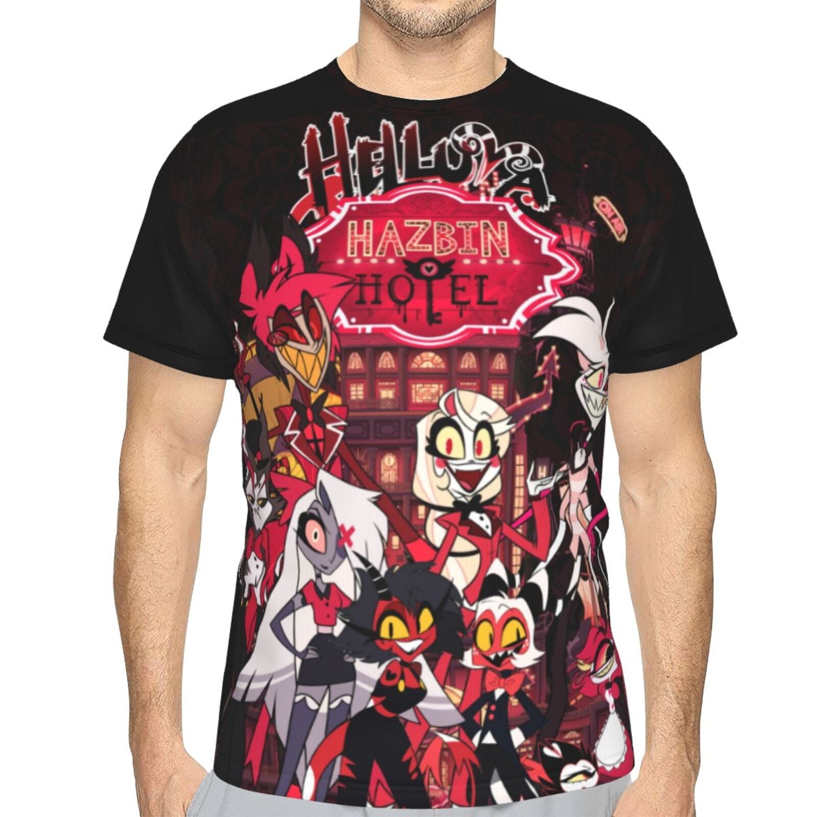Hazbin Hotel Unisex 3d Pattern Printed Short Sleeve T-Shirts Hazbin Hotel Unisex 3d Pattern Printed Short Sleeve T-Shirts