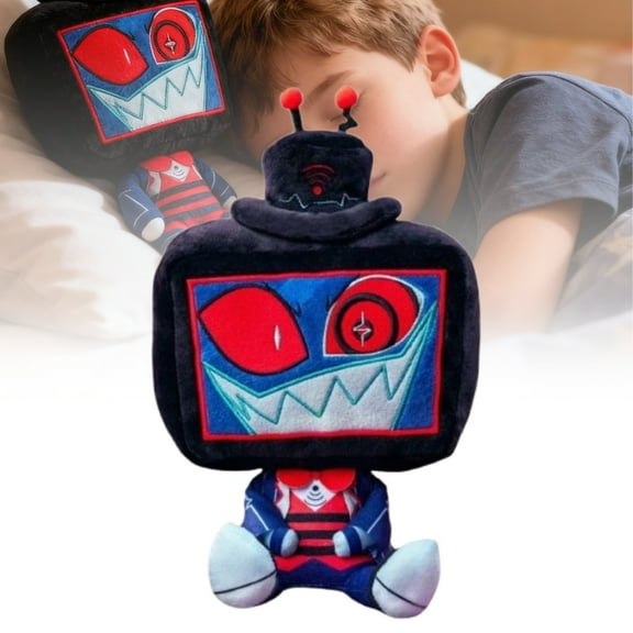 Hazbin-Hotel Vox Plush Doll - Soft Cuddly Stuffed Character Toy, Must-Have Collectible for Fans, Adorable Decor & Perfect Gift for Hazbin-Hotel Series Lovers