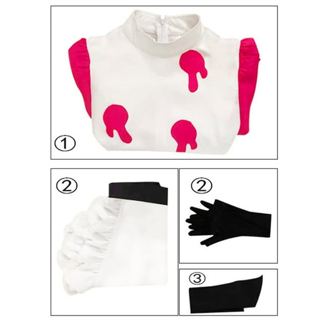 Hazbin Niffty Cosplay Costume Niffty Maid Dress Sinner Demon Hote for Adult Woman Halloween ...