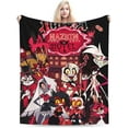 thumbnail image 1 of Hazbin Song Dance Hotel Throw Blanket Fleece Blanket Warm Sofa Blankets Twin Size Blankets for All Season Cool Blankets for Office Lightweight Outdoor Blankets for Picnic 40x50", Black, 1 of 6
