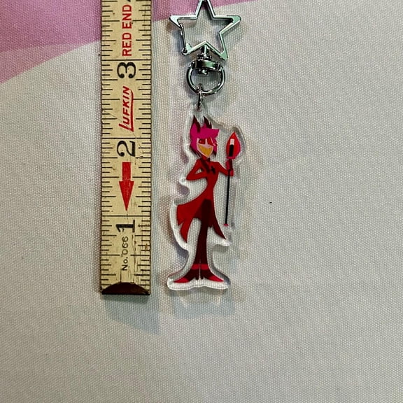 Hazbin hotel alastor acrylic keychain (1 keychain)