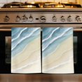 thumbnail image 1 of Haze Blue Beach Coastal Kitchen Towels Set of 3, Summer Ocean Nautical Seaside Absorbent Dish Towels for Kitchen, Microfiber Hand Towel, Quick Drying Tea Towel for Cleaning Decorative Dishcloths, 1 of 7
