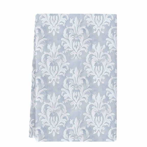 Haze Blue Boho Microfiber Kitchen Towel, Neutral Middle Century Turkish Pattern Soft Absorbent Dish Towels, Quick Drying Washable Dishcloths for Kitchen Cleaning, Drying Dishes, 18x28 Inches