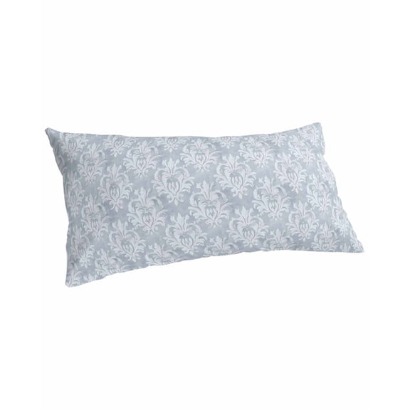 Haze Blue Boho Pillow Covers King Size, Neutral Middle Century Turkish Pattern Soft Bed Throw Pillowcases Breathable Cooling Long Lumbar Body Pillow Sham Cover for Bed Sofa 20''x40''