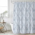 thumbnail image 1 of Haze Blue Boho Waterproof Fabric Shower Curtain,Neutral Middle Century Turkish Pattern Waterproof Fabric Shower Curtain for Bathroom Curtains Bathtubs Shower Curtains with 12 Hooks Stall 48x72in, 1 of 8