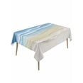 thumbnail image 1 of Haze Blue Summer Beach Table Cloth, Waterproof Tablecloth for Rectangle Tables, Nautical Coastal Beige Seaside Reusable Washable Fabric Table Cover for Restaurant Kitchen Dining Tables 54"x108", 1 of 9