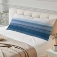 thumbnail image 1 of Haze Blue White Ombre Body Pillow Cover, Pillowcase Protectors with Zipper, Breathable Decorative Throw Pillow Case Cover, Vintage Gradient Striped Aesthetics Pillow Shams for Couch Sofa 20x60Inch, 1 of 8