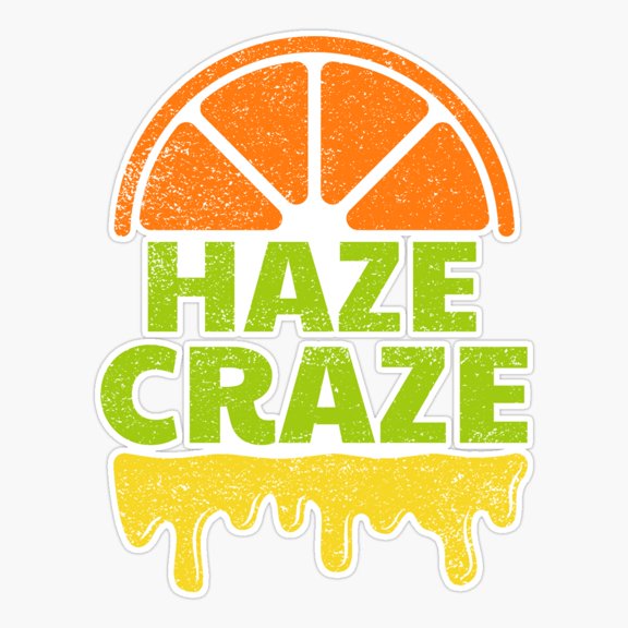 Haze Craze Bold Lettering Sticker