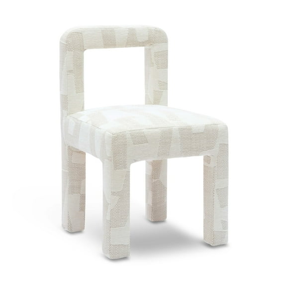 Hazel Cream Patterned Dining Chair