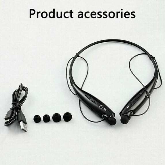 Hazel HBS730 Wireless Bluetooth Headsets Sports Neck-mounted Wireless Bluetooth Headset Hands-free Calling (Black)