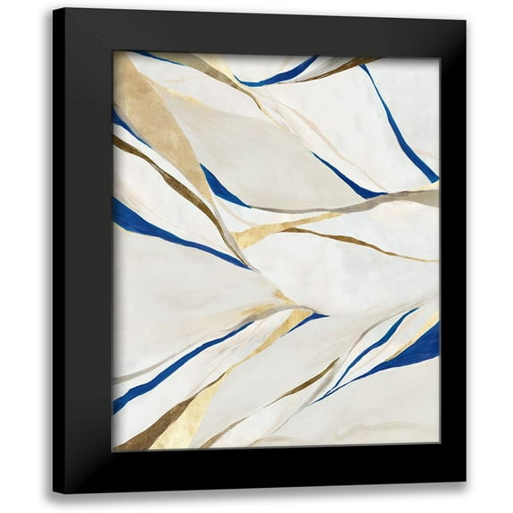 Hazel J 15x18 Black Modern Framed Museum Art Print Titled - Metalics I