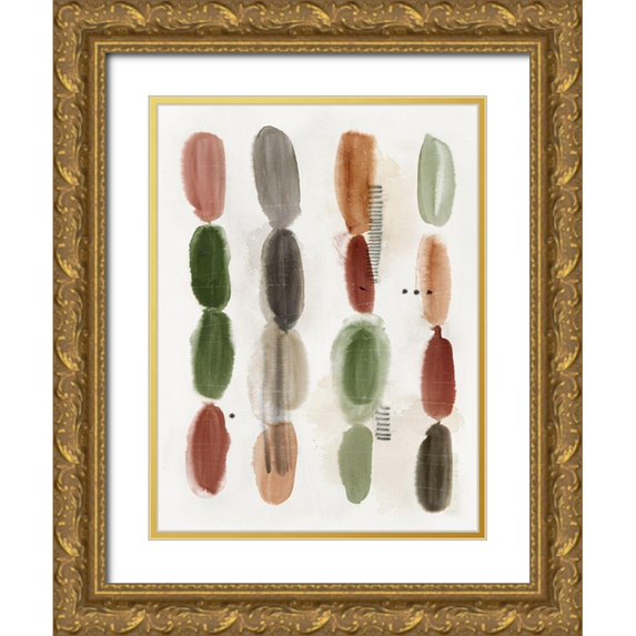 Hazel J 19x24 Gold Ornate Wood Framed with Double Matting Museum Art Print Titled - Stacked Pallets I