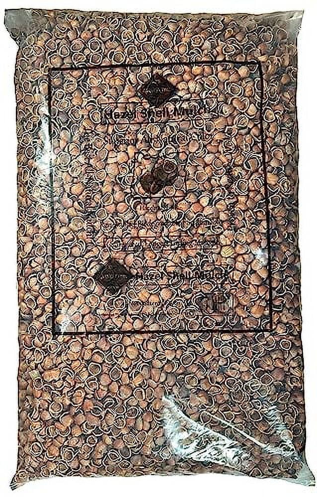 Hazel Shell Mulch - 6 Lbs, 100% Hazelnut Shells For Gardens, Potted Plants & Walkways