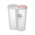 thumbnail image 1 of Hazel Tech Cereal Storage Container Kitchen Storage Box Food Storage Box With Lids And Compartments For Grain, Sugar, Flour, Rice, Nuts, Snacks, 1 of 6