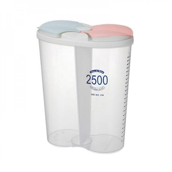 Hazel Tech Cereal Storage Container Kitchen Storage Box Food Storage Box With Lids And Compartments For Grain, Sugar, Flour, Rice, Nuts, Snacks