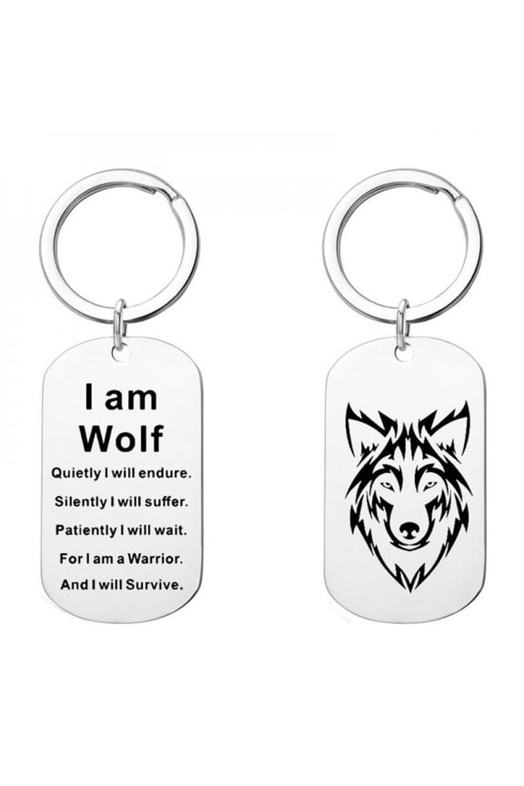European Or American Jewelry Popular Stainless Steel Wolf Head WOLF Men's Pendant Necklace Accessories
