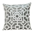 thumbnail image 1 of Hazel Transitional Gray Square Throw Pillow, 1 of 1