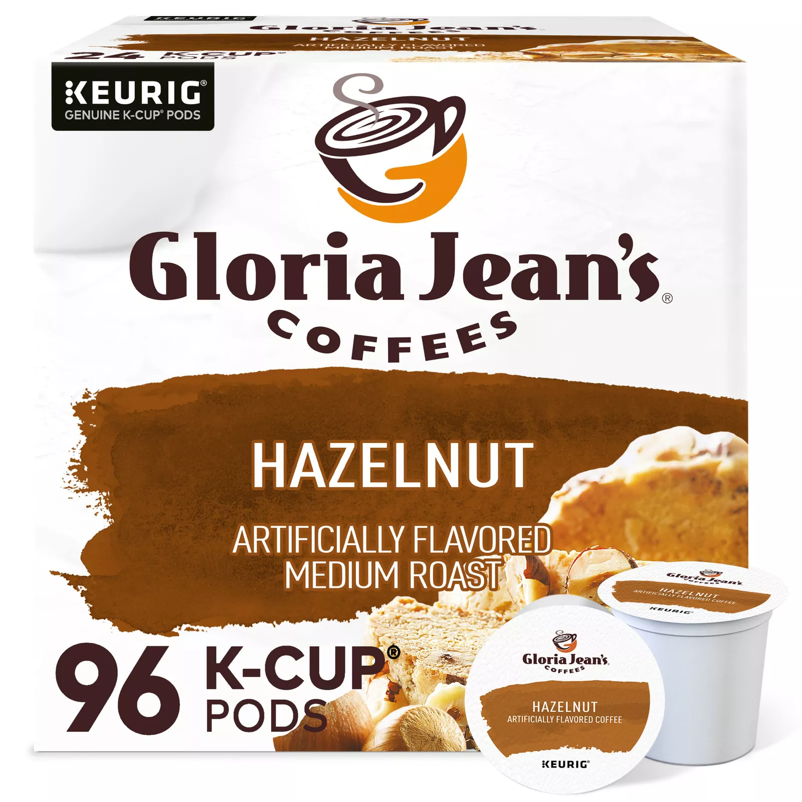 Hazelnut Coffee, Keurig K-Cup Pod, Medium Roast, 96 Count