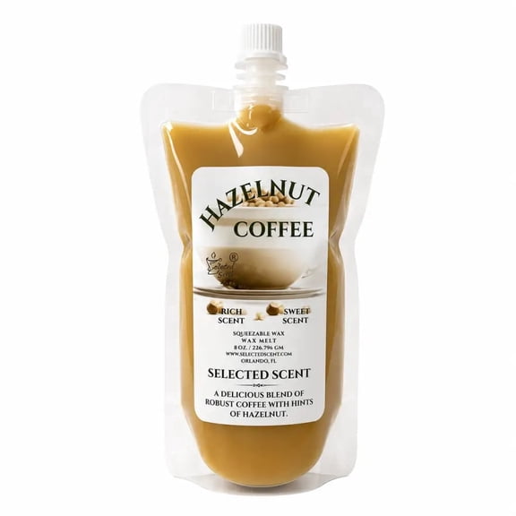 Hazelnut Coffee Squeezable Wax Melt Long Lasting Fragrance Wax