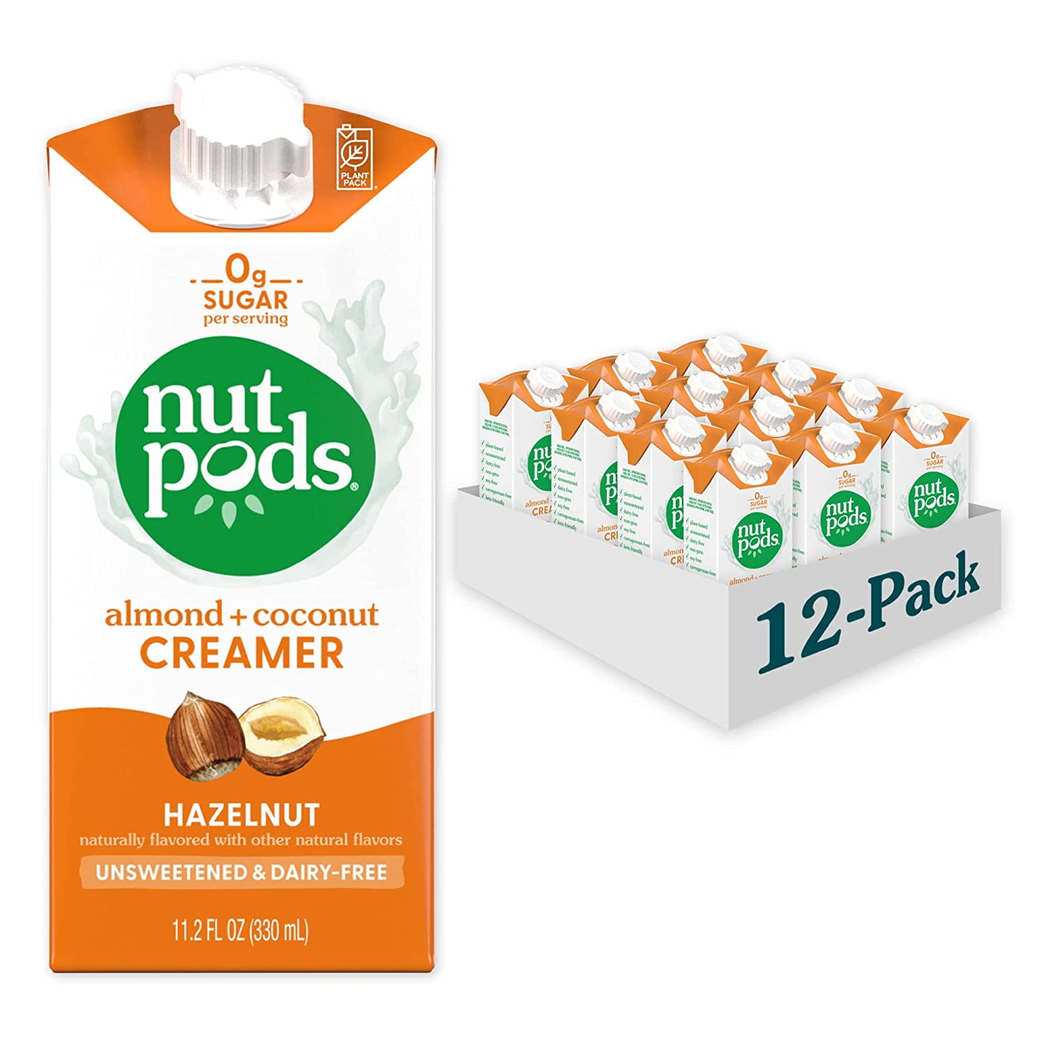 Hazelnut Creamer Unsweetened Non Dairy Creamer Made from Almonds and