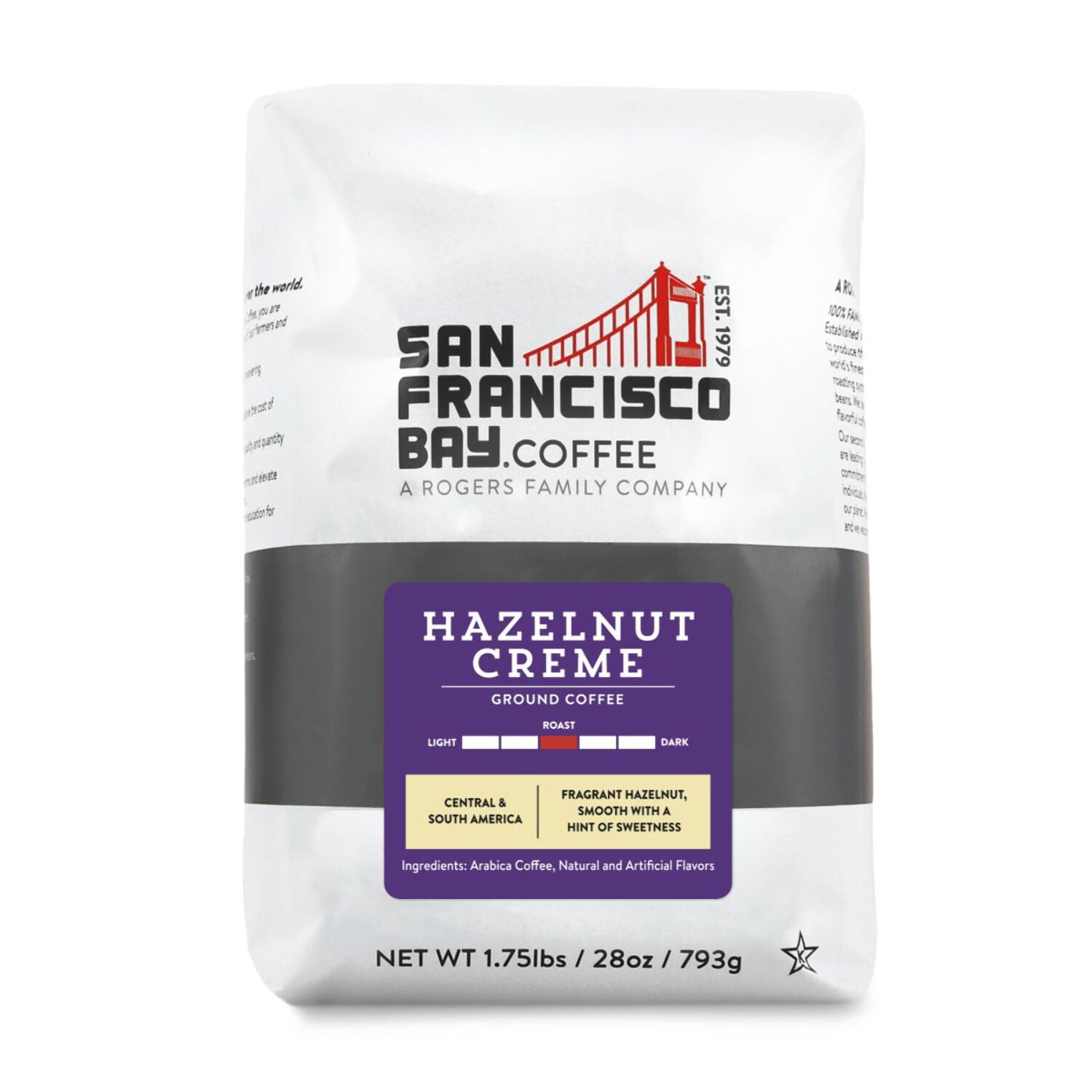 Hazelnut Creme, Ground, 28 oz Bag