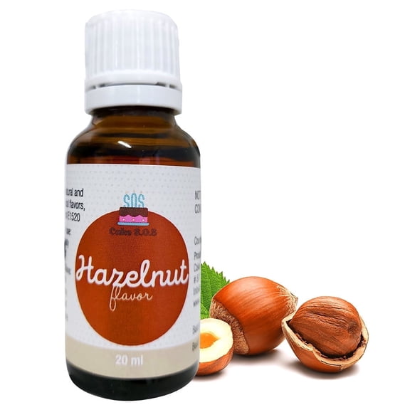 Cake S.O.S Hazelnut Liquid Flavoring, 0.68 fl oz (20 ml)