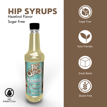 Hip Syrups - Hazelnut Sugar Free Simple Syrup