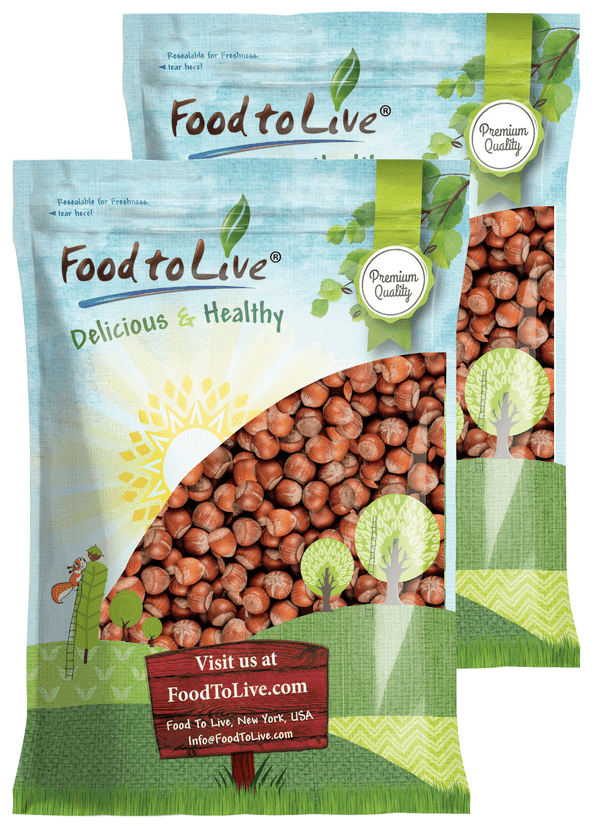Hazelnuts in Shell, 12 Pounds – Unsalted, Unroasted, Keto, Vegan, Kosher, Bulk Nuts – by Food to Live