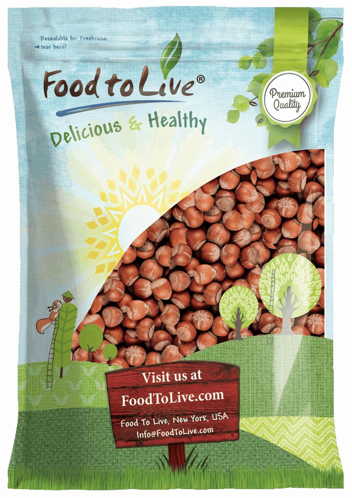 Hazelnuts in Shell, 6 Pounds – Unsalted, Unroasted, Keto, Vegan, Kosher, Bulk Nuts – by Food to Live