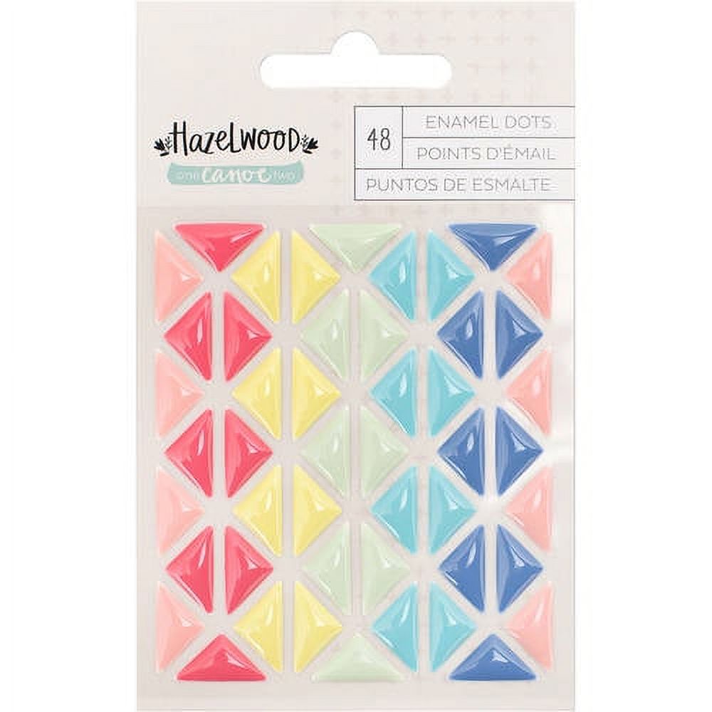 Hazelwood SelfAdhesive Enamel Dots 48/PkgTriangles