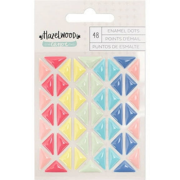 Hazelwood Self-Adhesive Enamel Dots 48/Pkg-Triangles