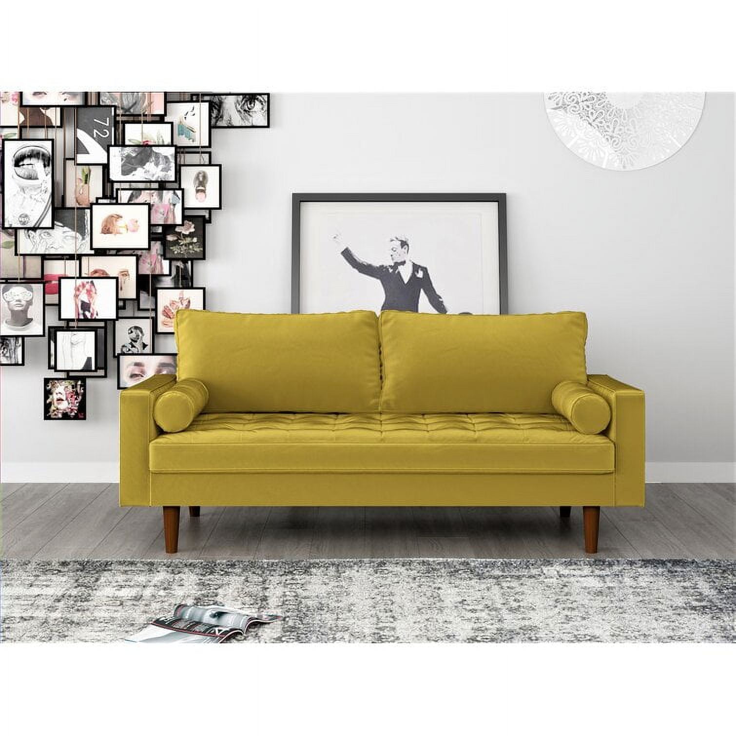 Hazen 69.7'' Velvet Square Arm Sofa