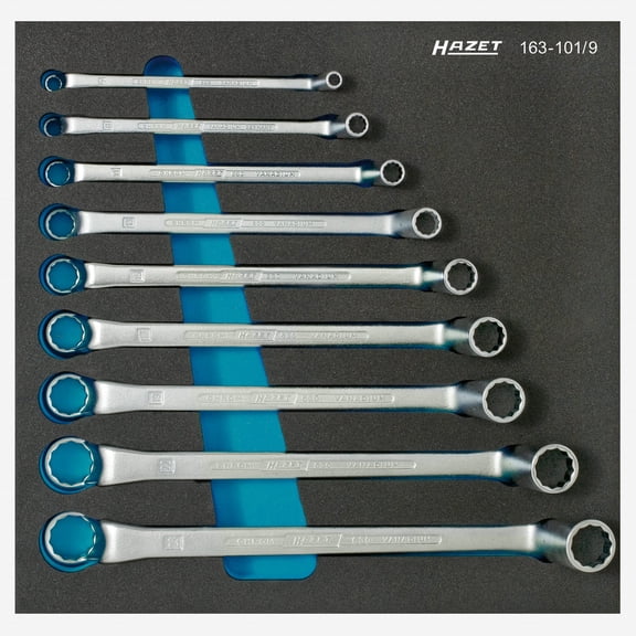 Hazet 163-101/9 Double box-end wrench set - 12 pt